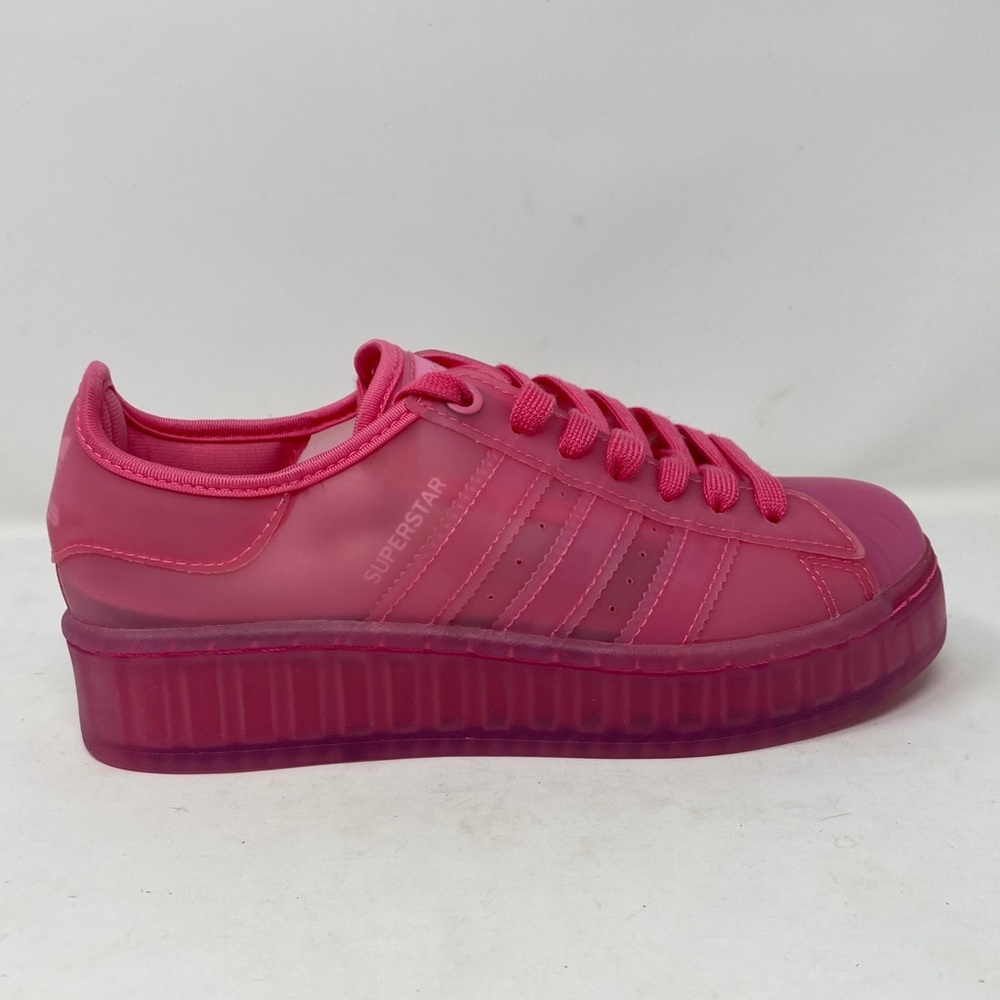 Adidas Original Superstar Jelly Shoes Solar Pink FX4322 Women's Size 5.5
